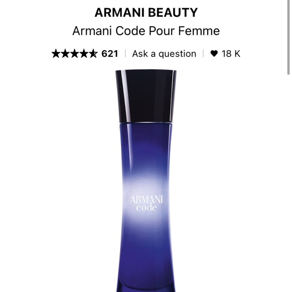 Armani Code Pour Femme NWOT